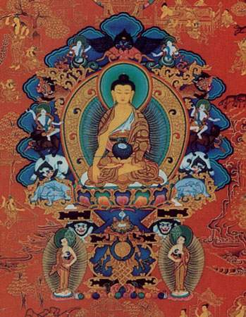 Будда и два его ученика: Шарипутра и Маудгальяяна