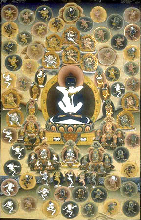 Самантабхадра. Мирные и гневные божества бардо