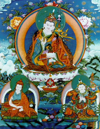 Гуру Падмасамбхава, Шантаракшита и Трисонг Децен